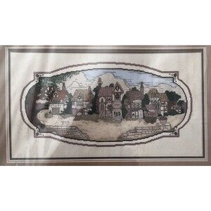 Shopkeeper's Row  Picture Printed Counted Cross Stitch Kit Candamar Designs